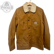Vintage Carhartt Phoenix Tan Brown Canvas Heavy Duty Workwear Utility Jacket