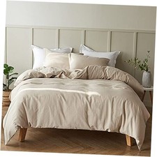 French Duvet Cover Set- Size 104"x 92" - 3 Pieces 1 Comforter King Linen