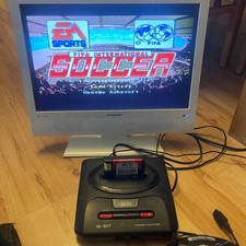 Sega Mega Drive 2 Black Console and 2 games