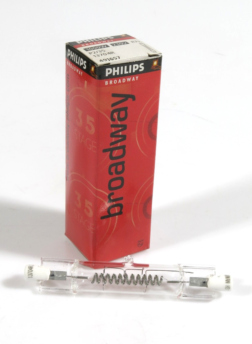 PRL) PHILIPS BROADWAY LAMPADINA ALOGENA 1370 4R 1000W 230V HALOGEN LAMP