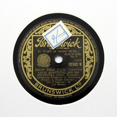 Jazz 78 - Louis Armstrong & His Orchestra ''Drop That Sack'' Brunswick 02502