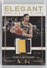 2019-20 Panini Noir Elegant Decor Rookie Jerseys Prime 4/10 Goga Bitadze 0f4i