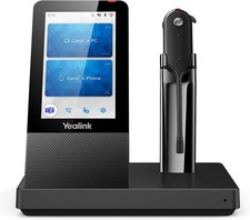 Yealink WH67 UC Wireless Noise Canceling Headset for PC  Desk Phones - Red