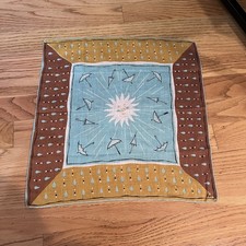 Vintage MCM Scarf, 15  X 15  - Sun, Umbrella, Rain