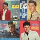 Lot of 4 Early Elvis Presley LP Vinyl Records Spinout Kissin’ Cousins G.I. Blues