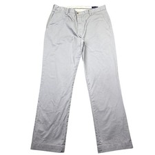 Polo Ralph Lauren Stretch Classic Fit Chino Pants Light Gray Men Size 35 Preppy