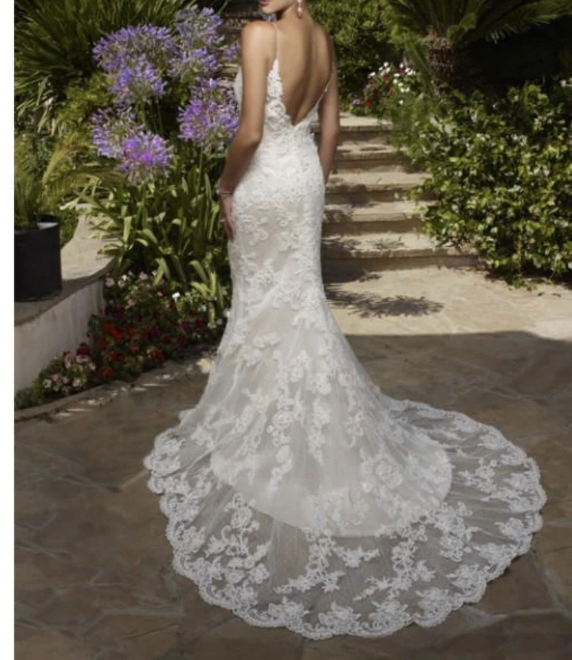 Casablanca Wedding Dress Size 12 - Image 2 of 4