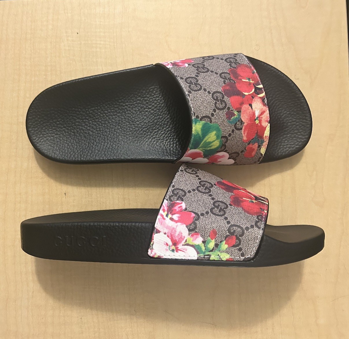 Gucci Slides Pink Floral (Wmns) Size 8 thumbnail 2