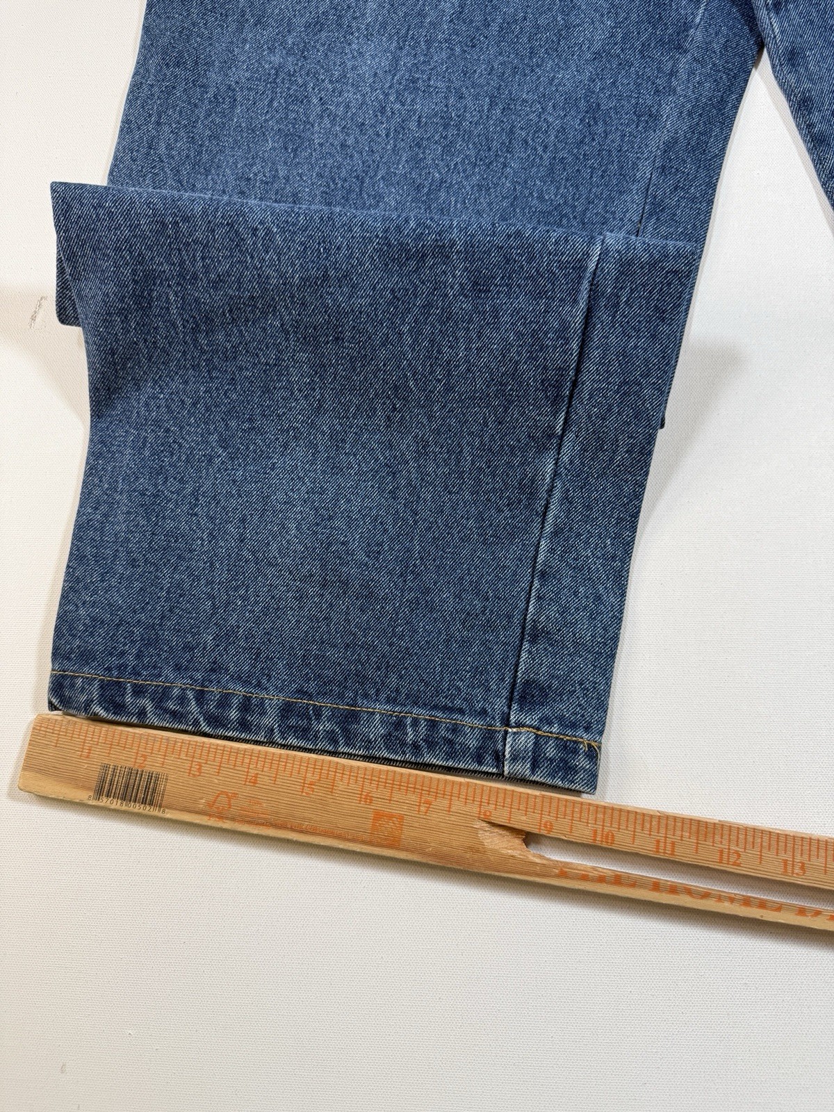 Vintage Jeff Hamilton Jeans Mens 34x34 Blue Denim NBA AOP Patchwork 90s Logo NWT