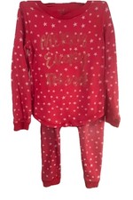 Max  Olivia Girls Marry Every Thing Red Starts Pajama Set, 2 Piece Set, Sz 6