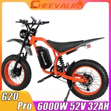 CHEEVALRY G20 PRO Electric Dirt Bike for Adults 6000W 52V 32AH Off-Road E-bike