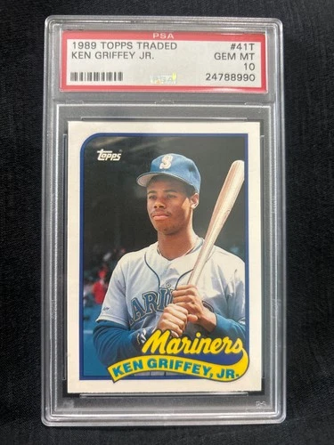 PSA 10 GEM MINT BASEBALL CARD 1989 TOPPS TRADED KEN GRIFFEY JR MARINERS HOF