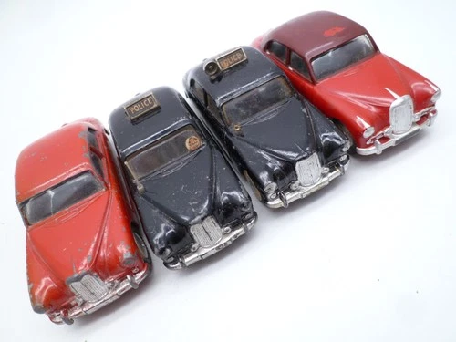 VINTAGE CORGI TOYS 205 / 209 RILEY PATHFINDER LOT OF 4 CARS 1950/60s