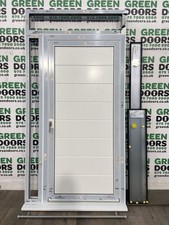 TALL WIDE FRONT DOOR TOPLIGHT ALUMINIUM SIDELIGHT EXTERIOR WHITE METAL