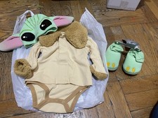 Disney Store The Child Costume Baby Bodysuit Halloween Yoda Mandalorian Star War