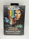 Michael Jackson's Moonwalker (Sega Genesis, 1990) Authentic Box And Game Cart