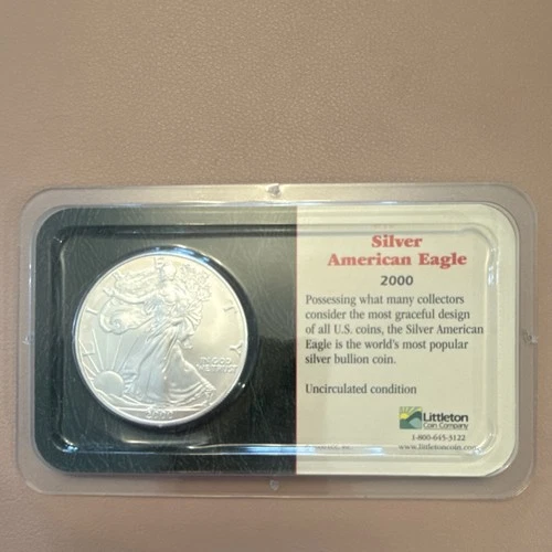 U.S. Mint American Eagle 2000 1 oz Silver Coin Business Strike UNCIRCULATED