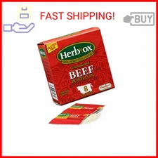 Herb-Ox Instant Broth & Seasoning Granulated Beef Bouillon Packets, 1.1 Ounce