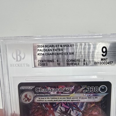 Pokemon Charizard EX Sir Paldean Fates Card 234/091 BGS 9 Mint | eBay