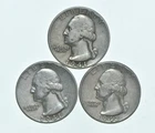 TOUGH 1941 1941 1942 Washington Quarter 90% Silver Lot *799
