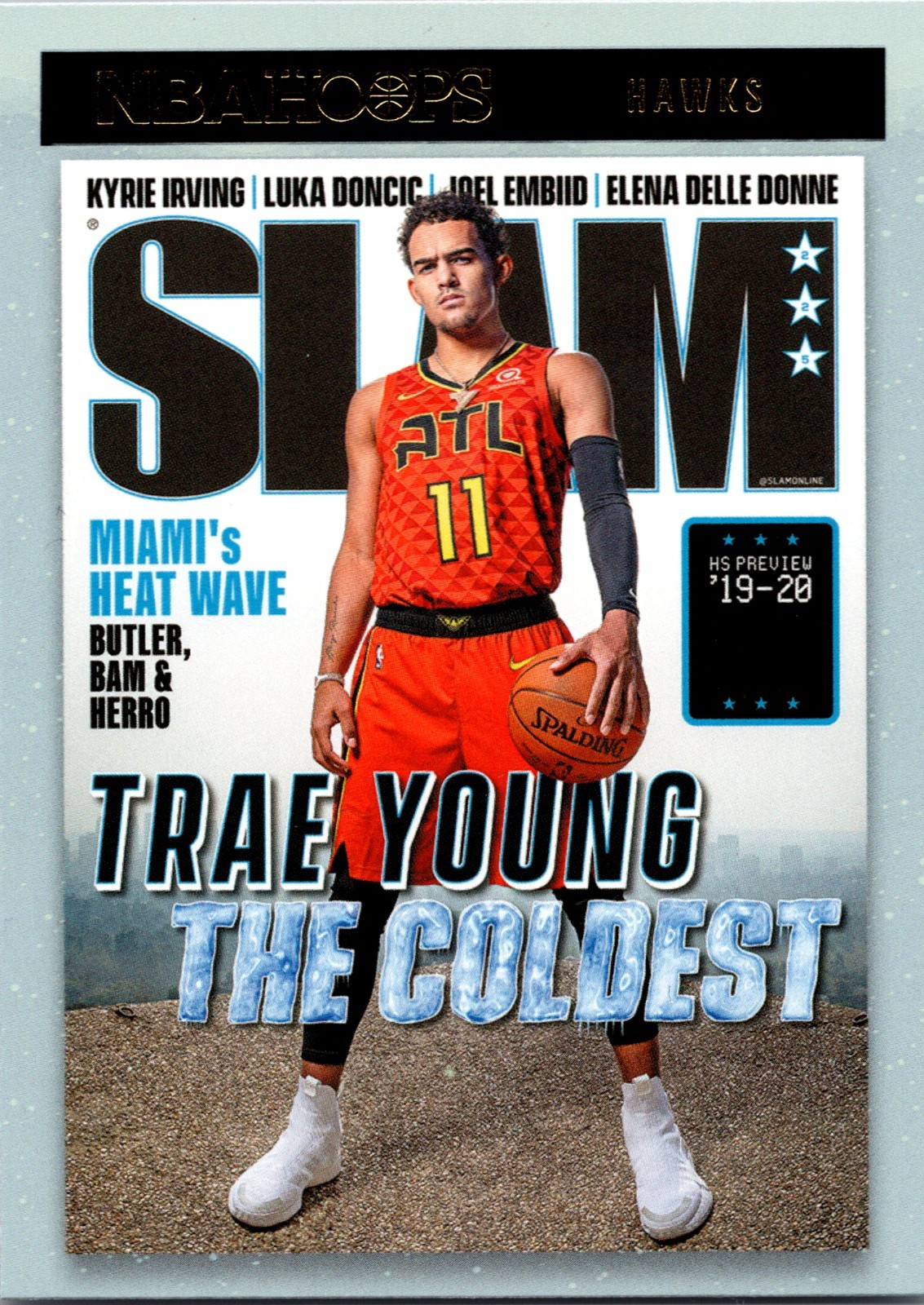 2020-21 Panini NBA Hoops Slam Winter Trae Young #6