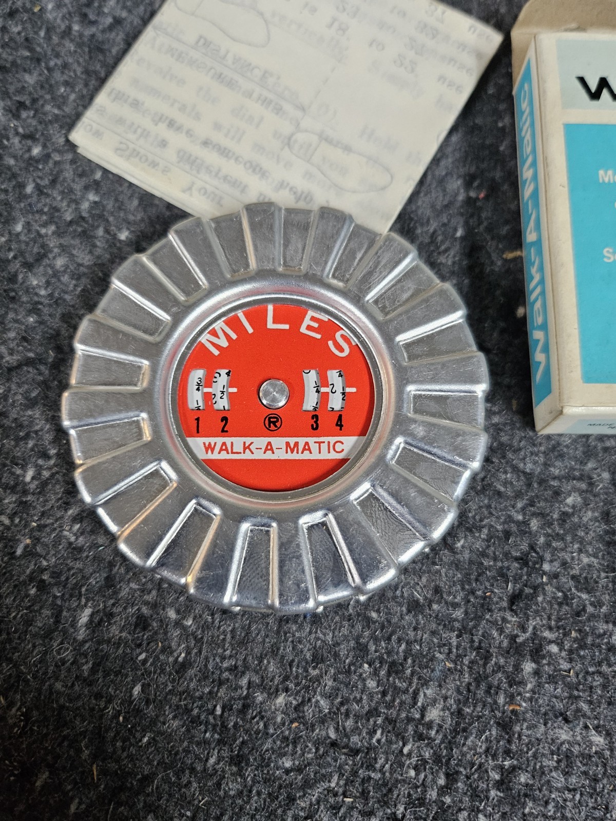 1969 Walk-A-Matic Pedometer NIB w/ Instructions Made In Japan 76333