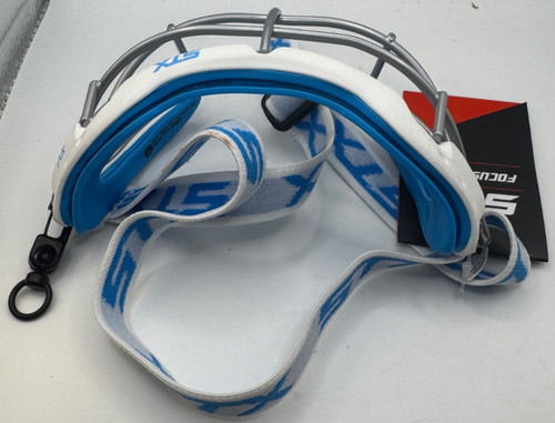 STX Focus XV-S Women’s Lacrosse Goggles White/Blue NWT ASTM F3077-21 DM:09/2025