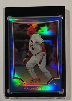 2009 Bowman Chrome - Yadier Molina #187 Blue Refractor /150