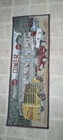 VTG COCA COLA DINER SCENE TAPESTRY TABLE RUNNER  34.5” W X 12.5” L