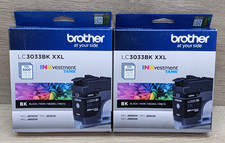  2 NIB Brother LC3033BK XXL Black Ink Cartridge Super-High-Yield 3000 EXP 4/26
