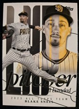 Blake Snell 2024 Topps Series 1 Flag Ship #ATT-11 Padres 