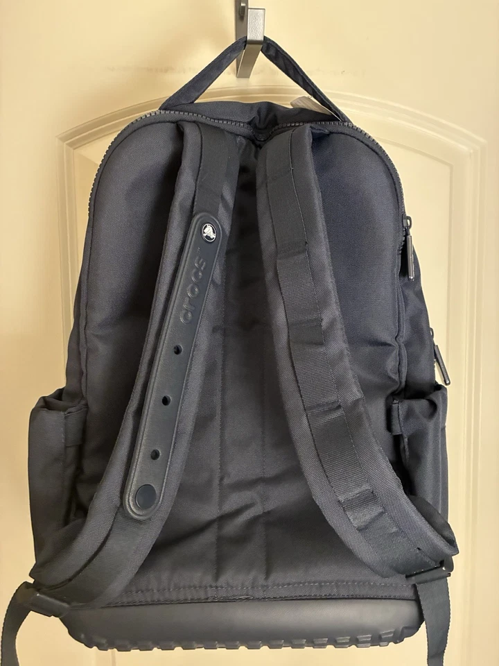 Crocs Unisex Classic Backpack Navy, Authentic Brand, for Adults and Kids - Image 3 of 4