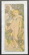 Iris par Alphonse Mucha 1897 Reproduction de 1976