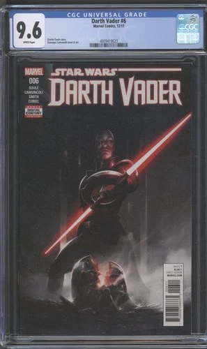 STAR WARS: DARTH VADER #6 - CGC 9.6 - GIUSEPPE CAMUNCOLI COVER - 1ST APP .