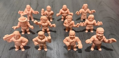 SUPER 7 M.U.S.C.L.E. MEN - WWE Wrestlers - 12 Figures- COMPLETE Set