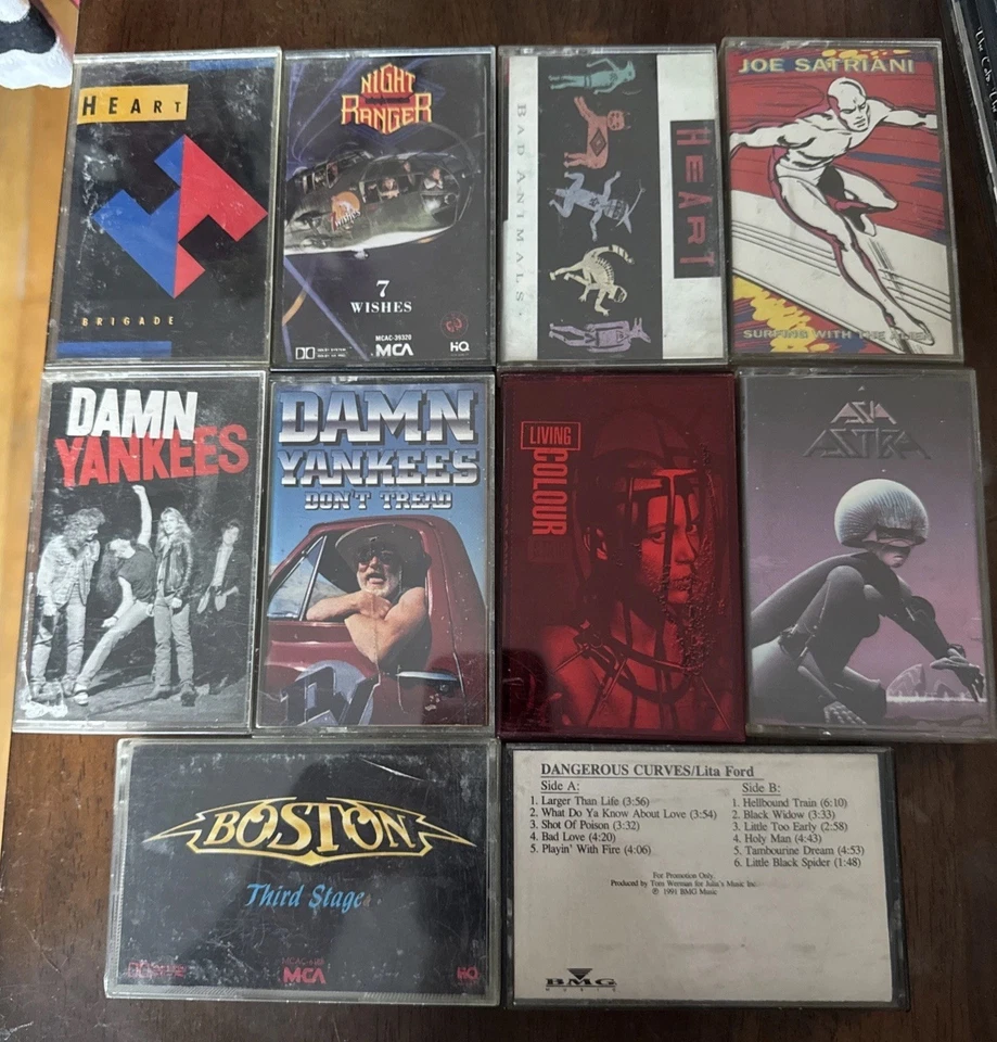 20 VTG Hair Metal Hard Rock AOR Cassette Tape Lot Warrant Scorpions Extreme Glam - Image 4 of 4