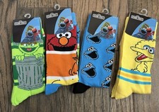 Sesame Street Socks Oscar, Elmo, Big Bird,  Cookie Monster