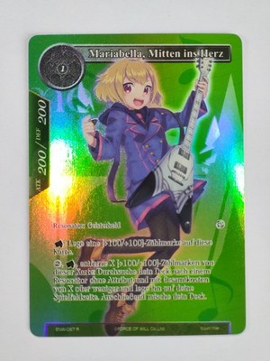 Mariabella, Mitten ins Herz ENW-097 Secret Rare Force of Will Karte Full Art DE