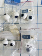 18mm Cobalt Blue Full-Round Glass Doll Eyes