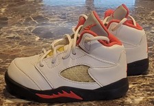 Nike Air Jordan 5 Retro Fire Red Toddler Shoe Sz 6c 440890-102 NO STAINS CLEAN