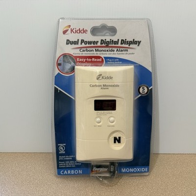 Kidde Carbon Monoxide Detector Alarm, Plug In Wall with 9-Volt Battery Backup