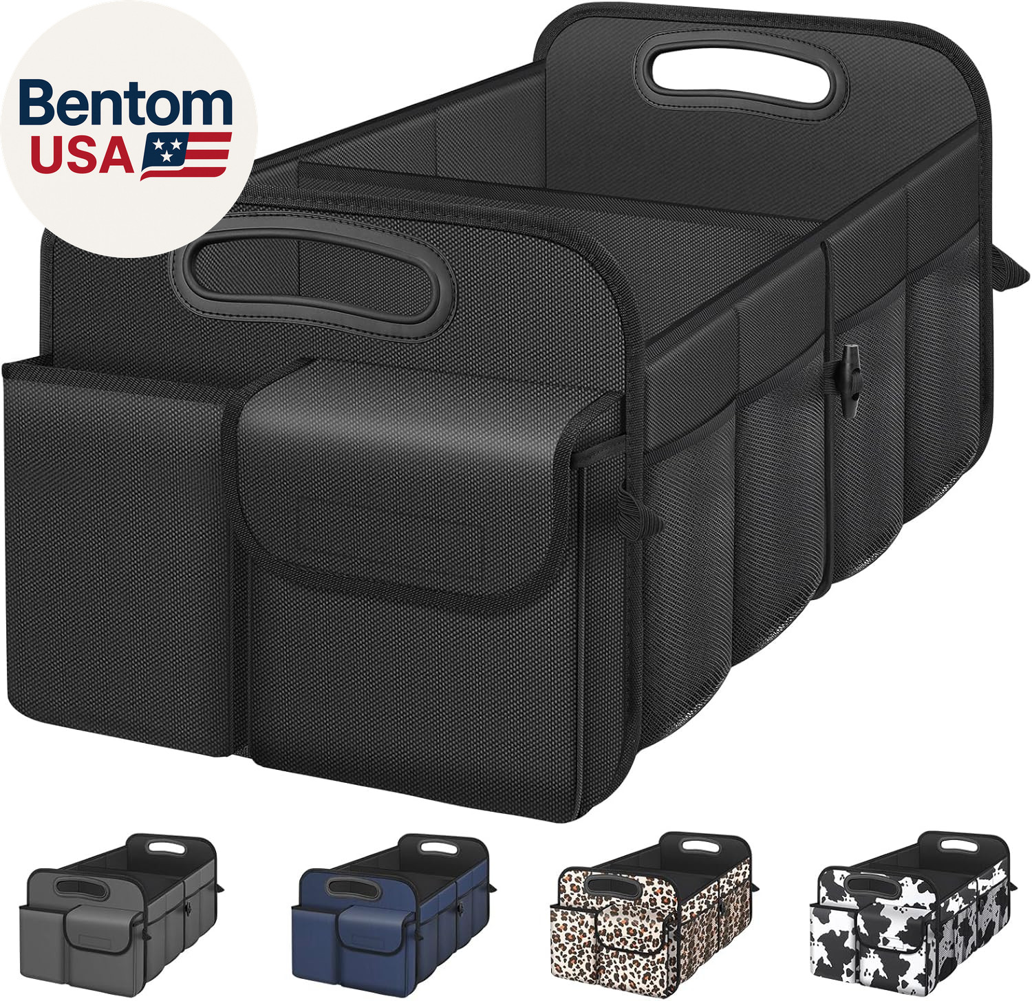Car Trunk Organizer with Large Capacity Waterproof Car Accessories for Women & M