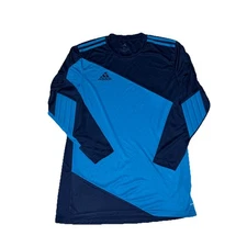 Adidas Long Sleeve Goalie Shirt Soccer Jersey Men’s SZ Medium Blue