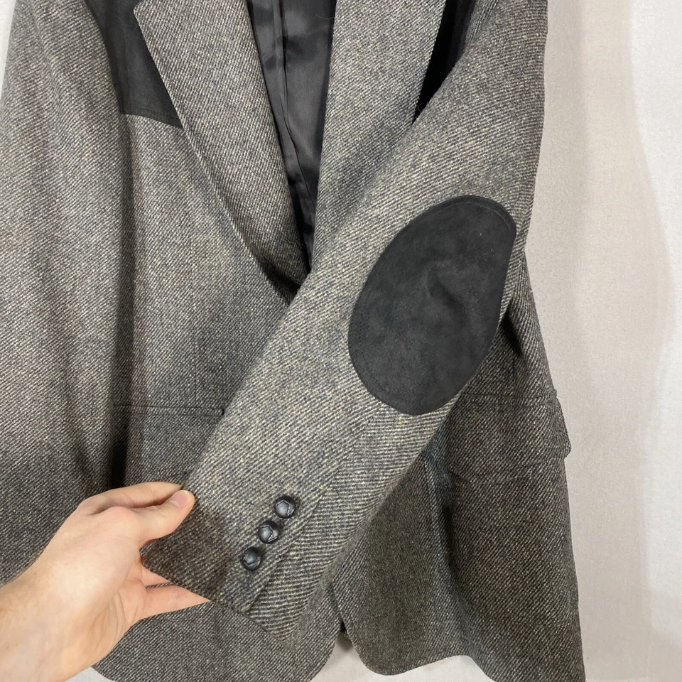 Vintage Pendleton Blazer 100% Virgin Wool USA Western Elbow Patch Men’s 46 Long - Image 3 of 4