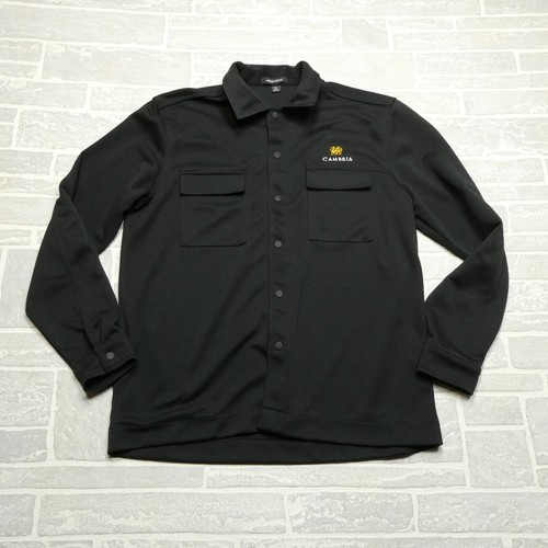 Mercer+Mettle Shirt Mens XL Cambria Quartz Logo Snap Front Thick Polyester