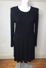 Forever 21 Plus Black Knit Long Sleeve Pullover Dress Size 2X