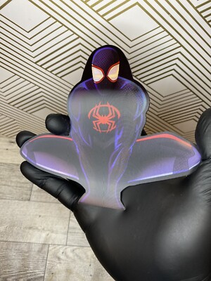 Marvel Spiderman into the Spider Verse 3D Lenticular Motion Car Sticker Decal