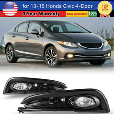 Driving Front Lamps For 2013 2014 2015 Honda Civic 4 Door Sedan Fog Lights Pair