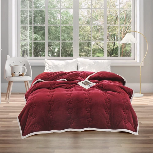 Flannel Blanket Winter Warm Reversible Twin Queen Size Plush Sofa Bed Blankets - Picture 42 of 55
