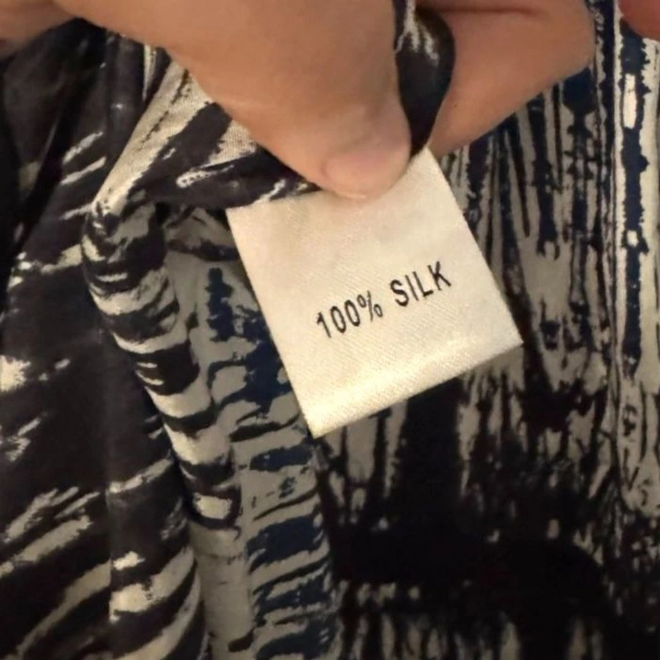 Vestido de seda estampado Roberta Freymann - para mujer talla pequeña Foto 3 de 4